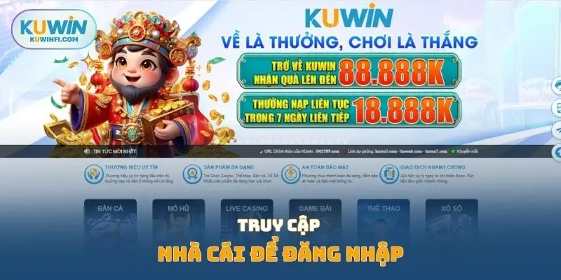 Truy cập nhà cái để đăng nhập
